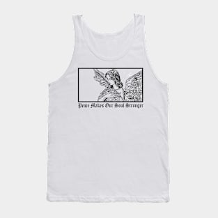 Aesthetic Angel: Old Greek Sculpture Design - Peace Makes Our Soul Stronger Tank Top